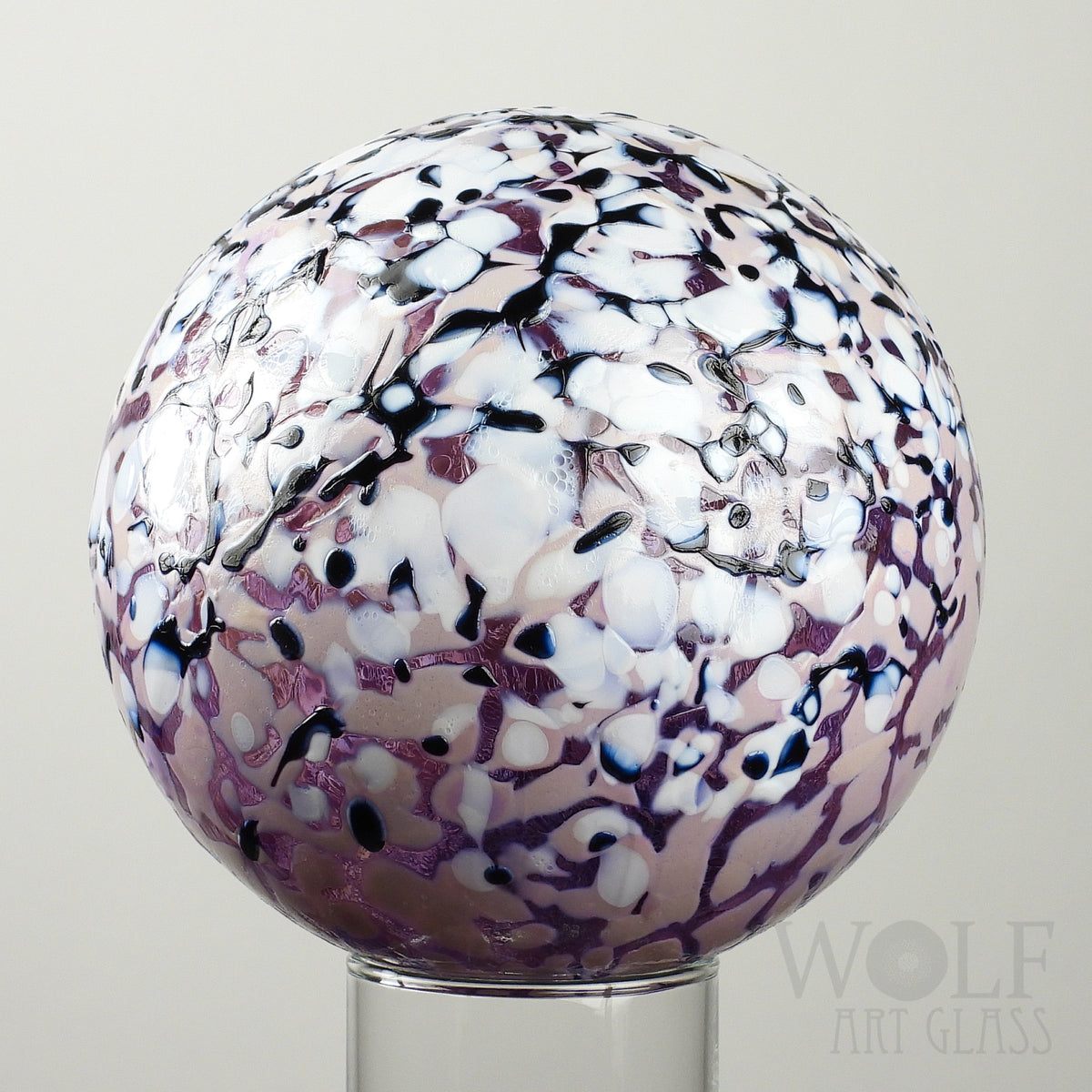 Pink Purple Speckle Glass Ornament