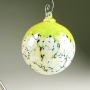 Opal Yellow Blossom Blown Glass Ornament