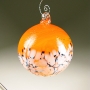 Mandarin Orange Blossom Blown Glass Ornament