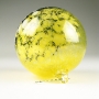 Yellow Cathedral Blossom Blown Glass Ornament