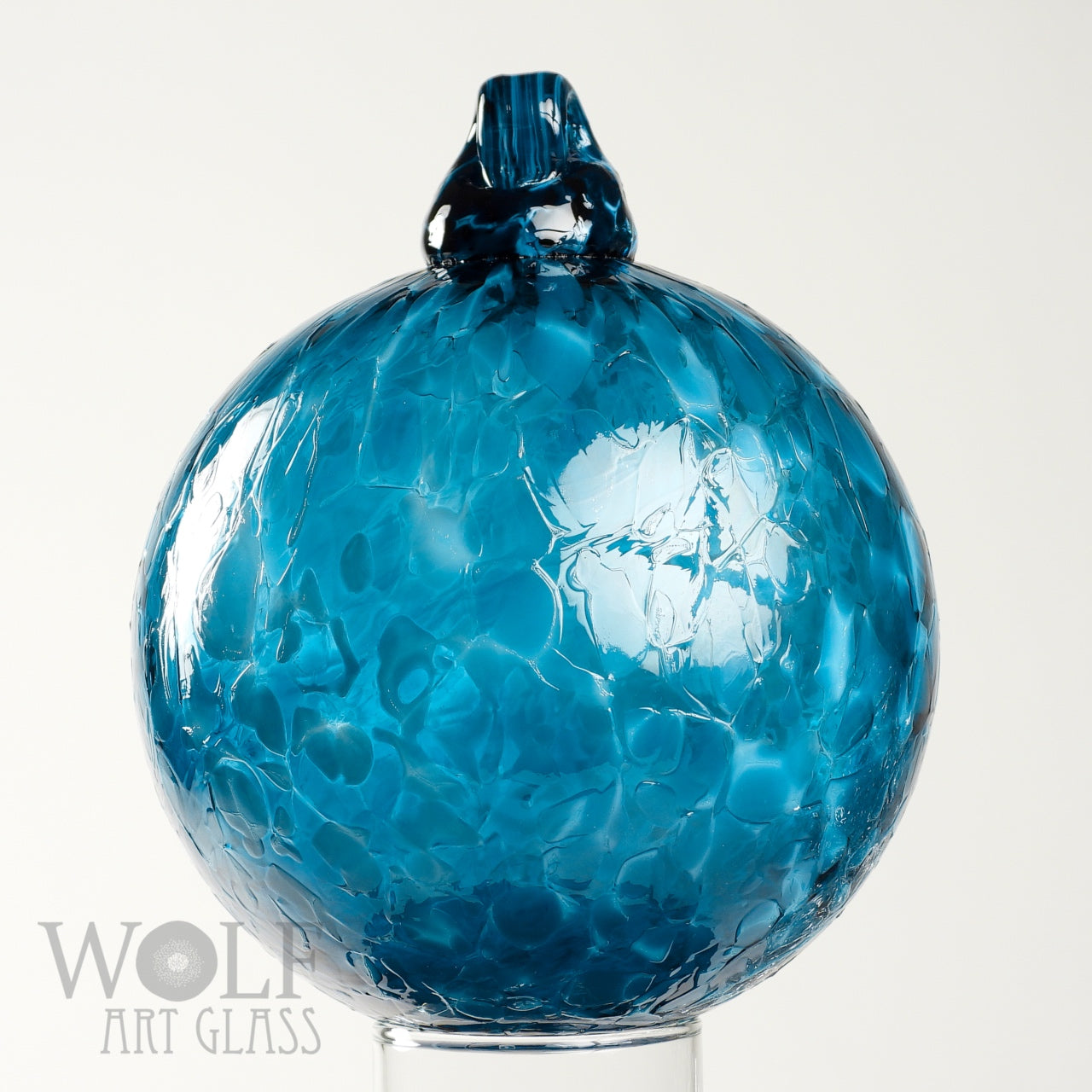 Aquamarine Blue Glass Ornament