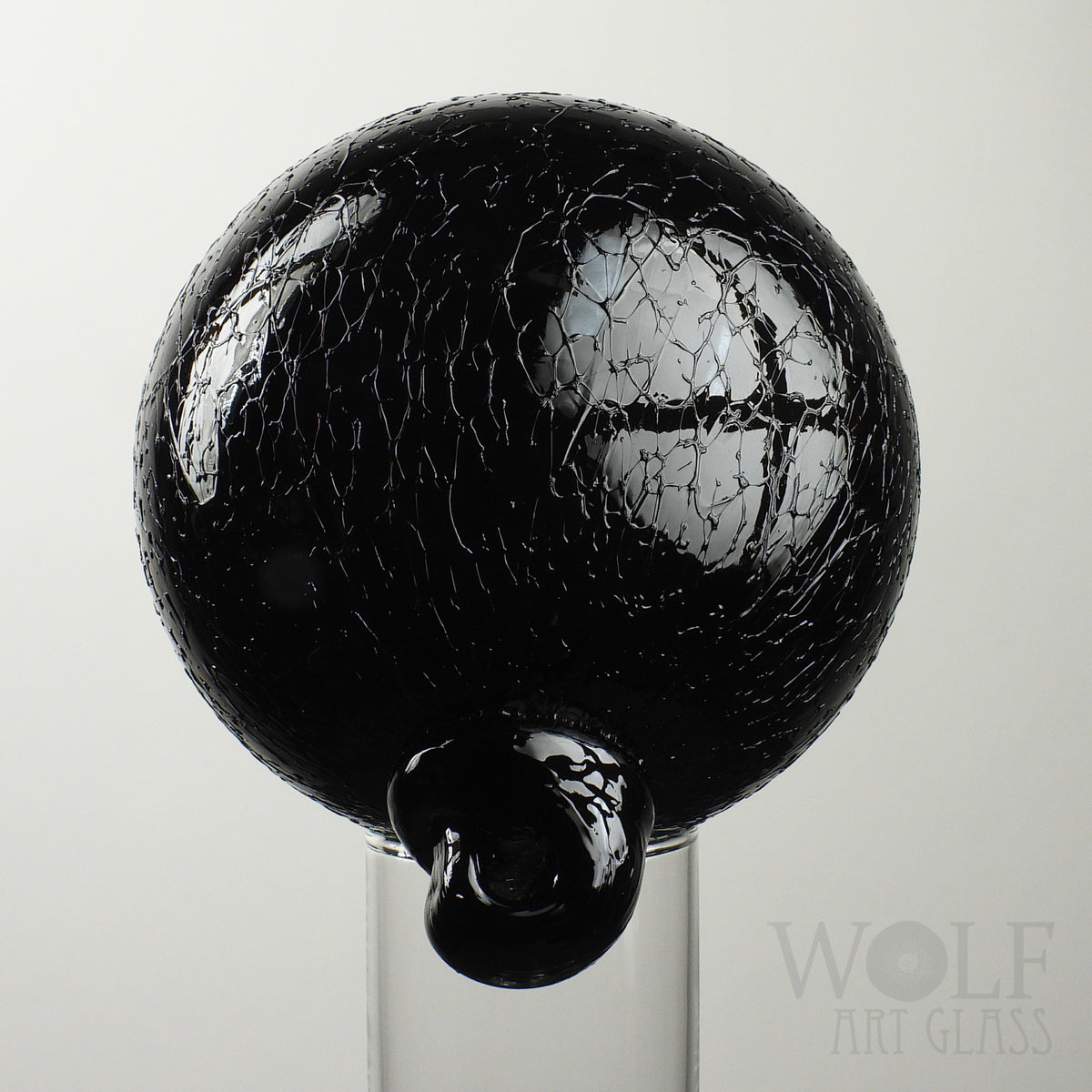 Black Ice Blown Glass Ornament