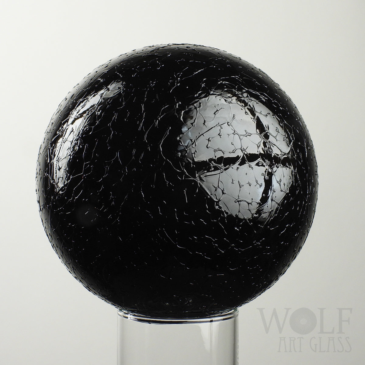 Black Ice Blown Glass Ornament