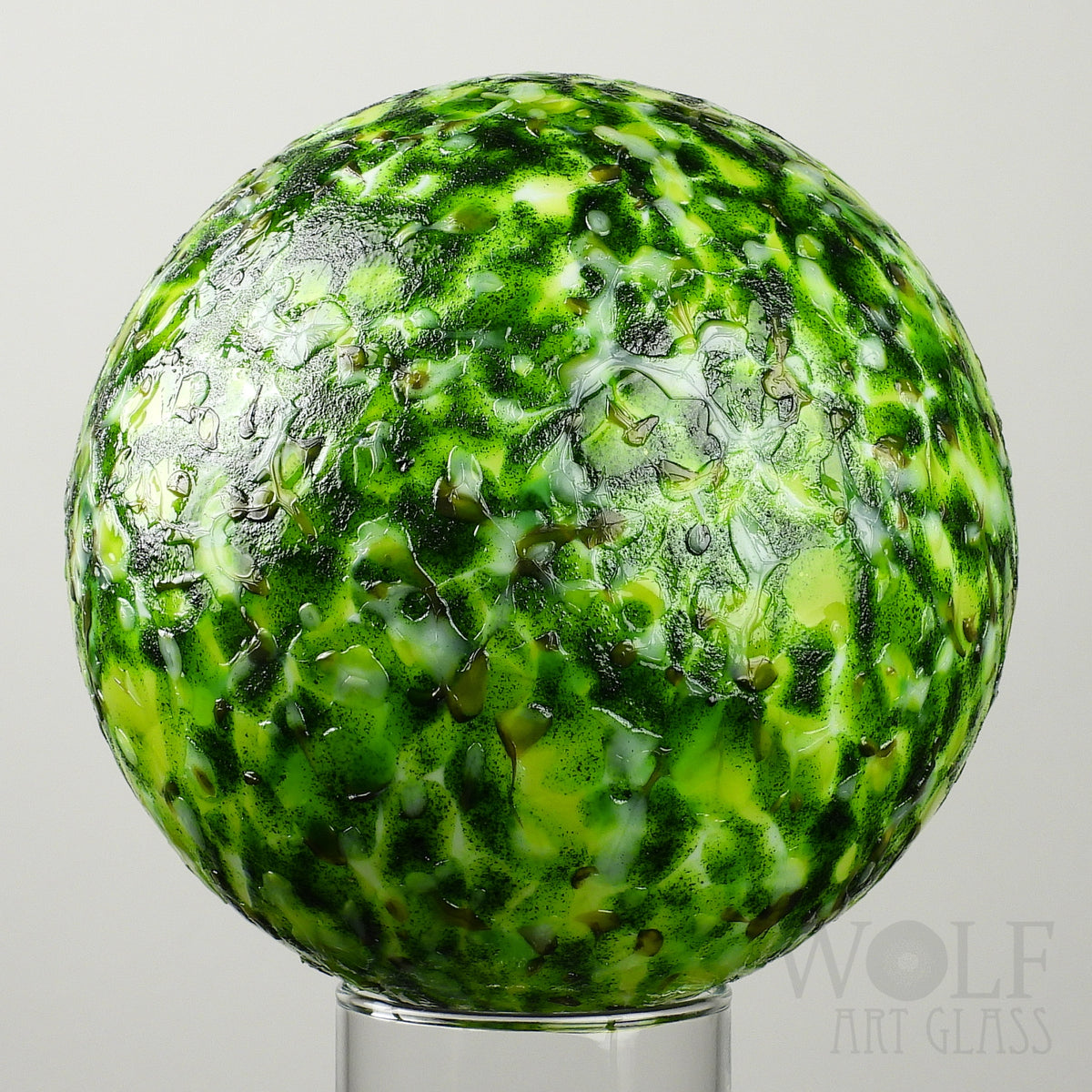 Forest Green Speckle Glass Ornament