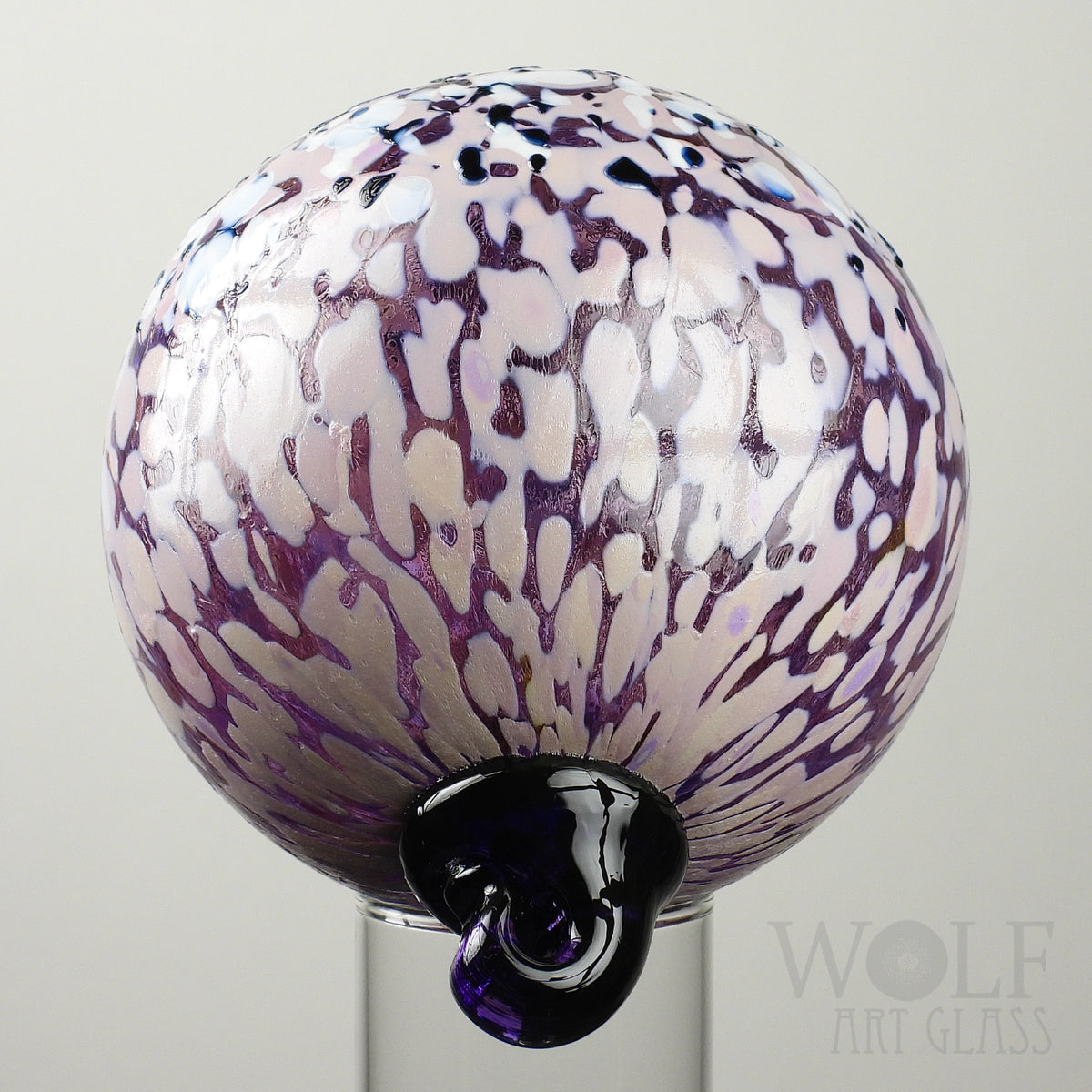 Pink Purple Speckle Glass Ornament