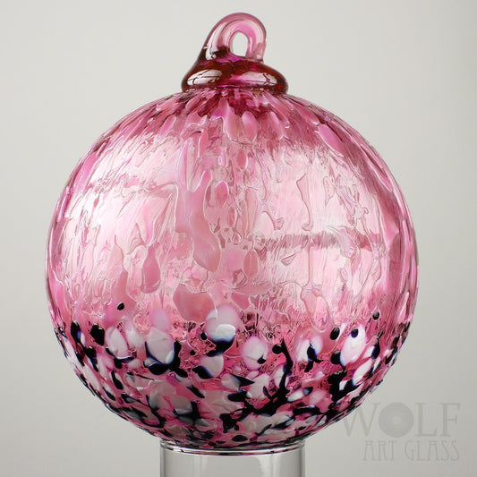Pink Ice Ombré Glass Ornament