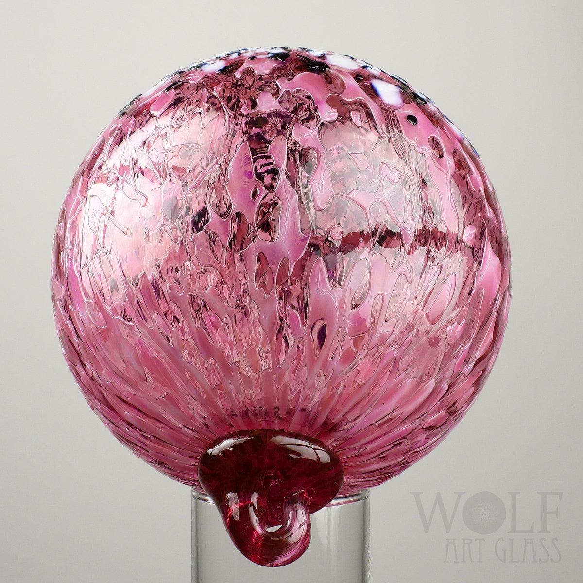 Pink Ice Ombré Glass Ornament