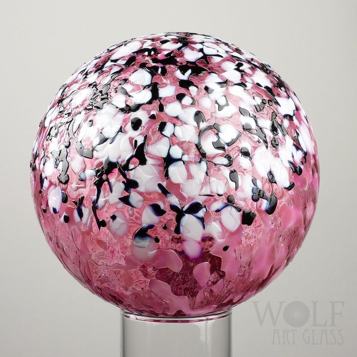 Pink Ice Ombré Glass Ornament