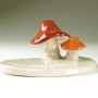 Pottery Mushroom Tray by Carrie Wolf