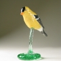 American Goldfinch Pottery Bird Sculpture by Carrie Wolf