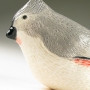 Tufted Titmouse Pottery Bird Sculpture by Carrie Wolf