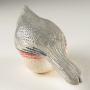 Tufted Titmouse Pottery Bird Sculpture by Carrie Wolf