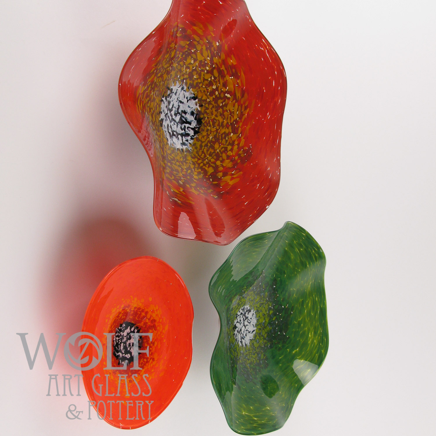 blown glass wolf